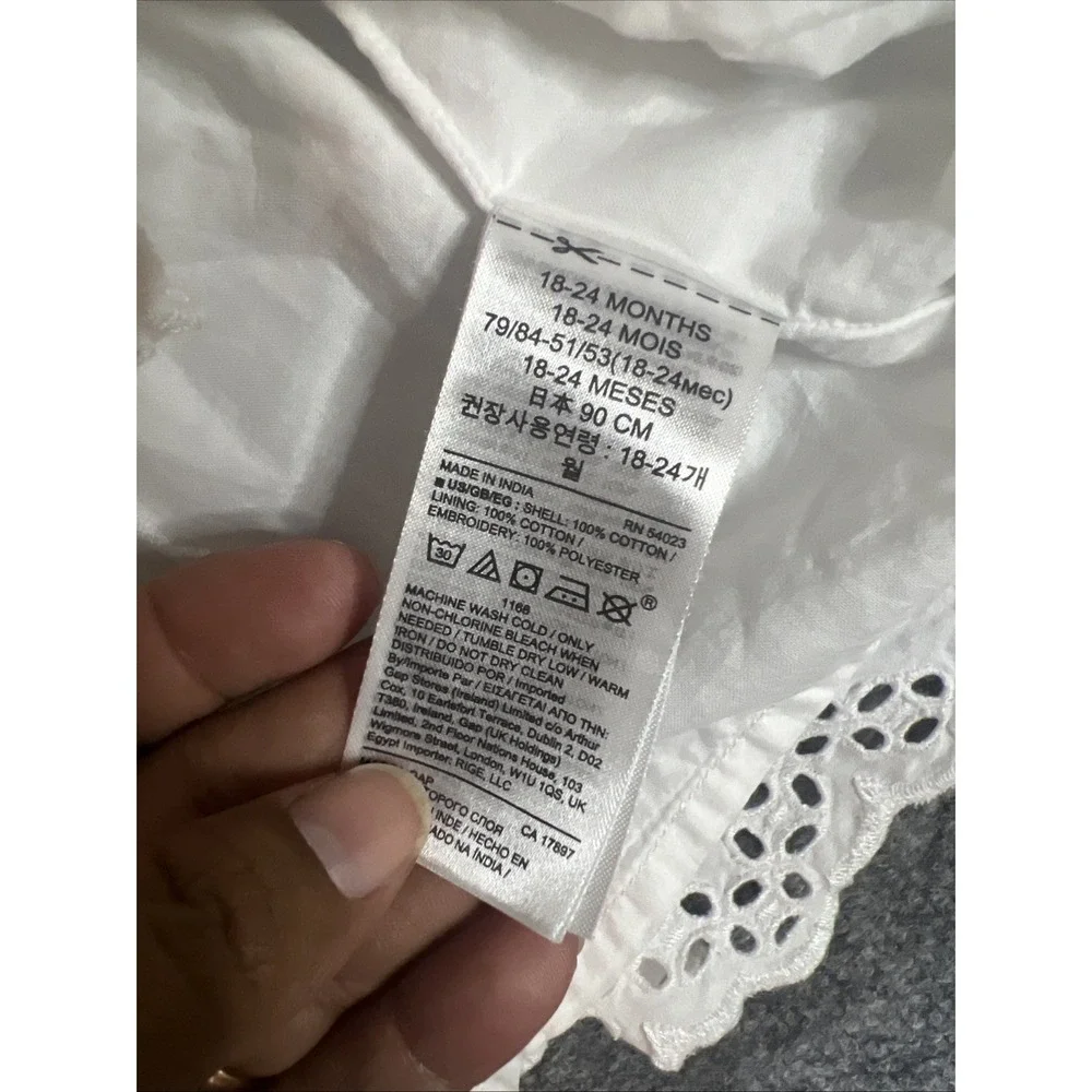 Baby Gap‎ Girl Dress White Floral Lace 18-24 months